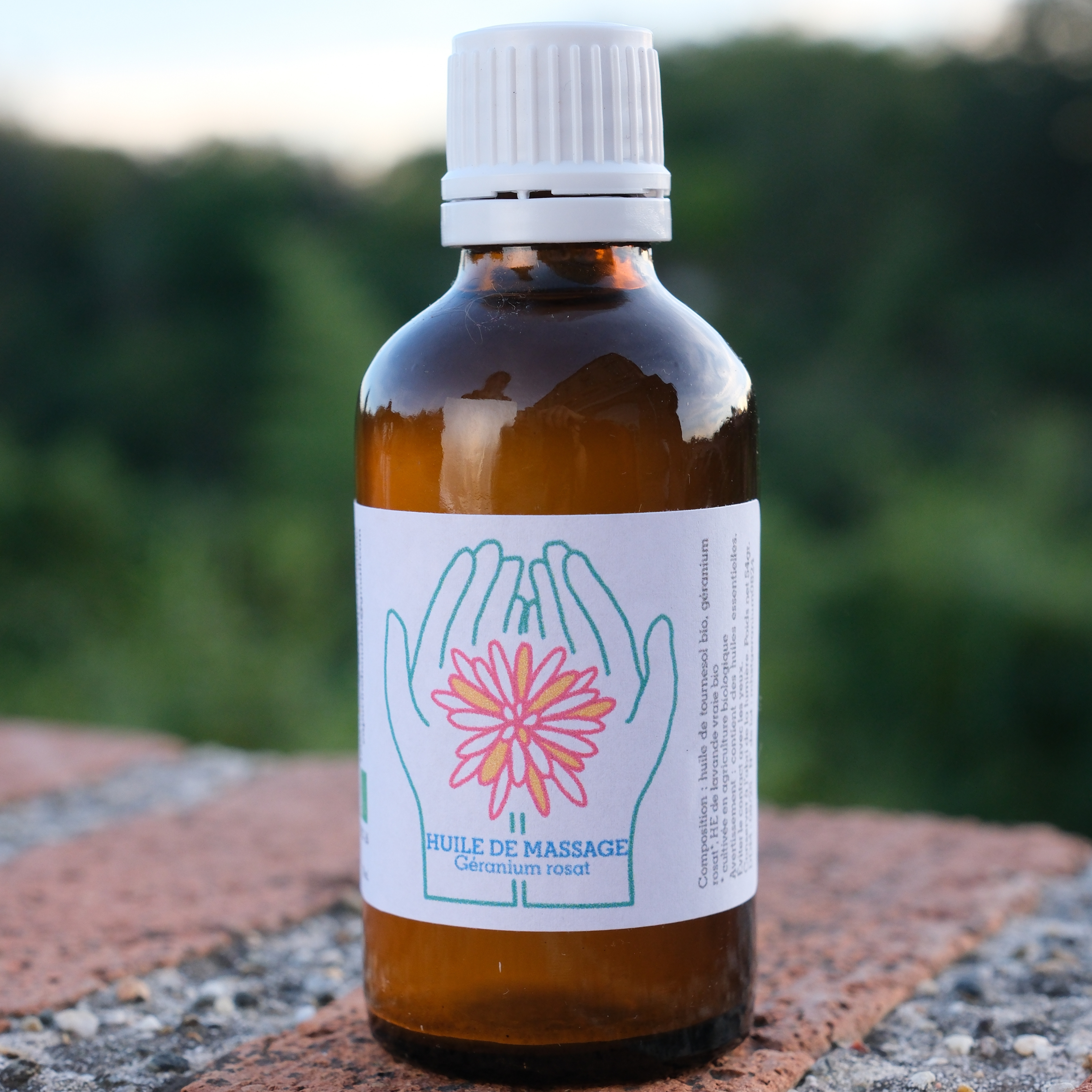 Huile Géranium rosat • Rougeurs, hydratation, massage - 50ml