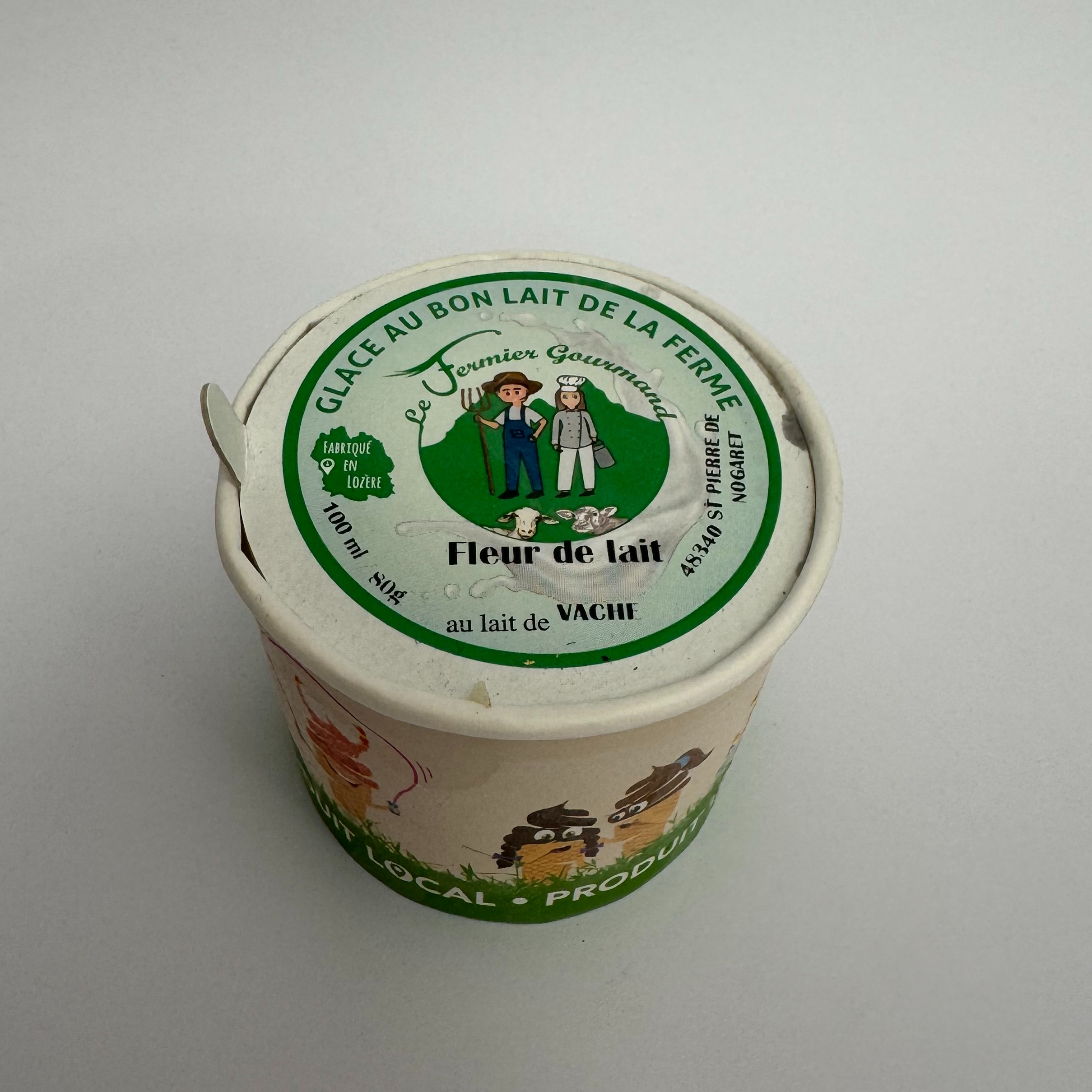 Crème glacée Vache Fleur de lait