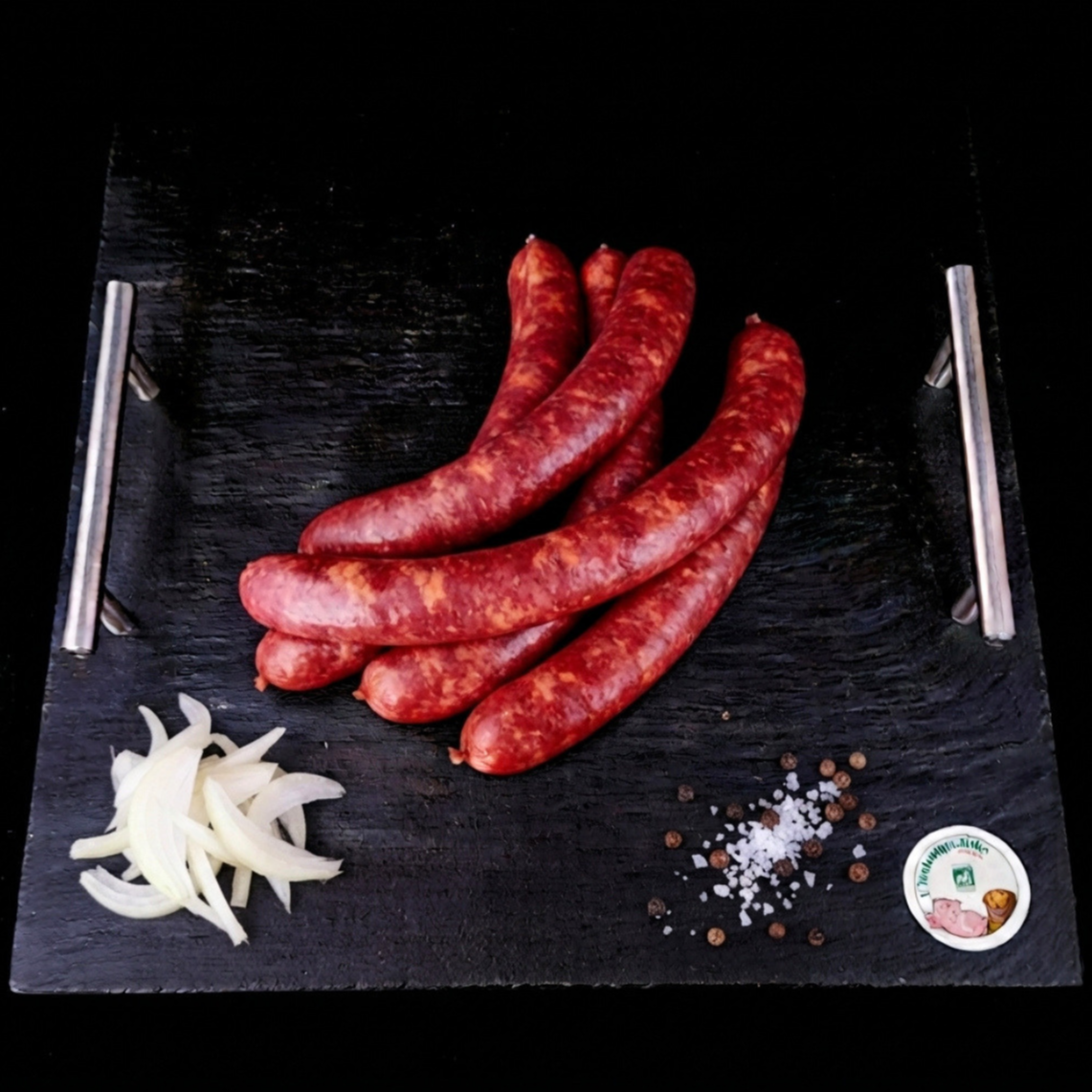Chipolatas au piment d'Espelette pur porc x4 - 0,33kg
