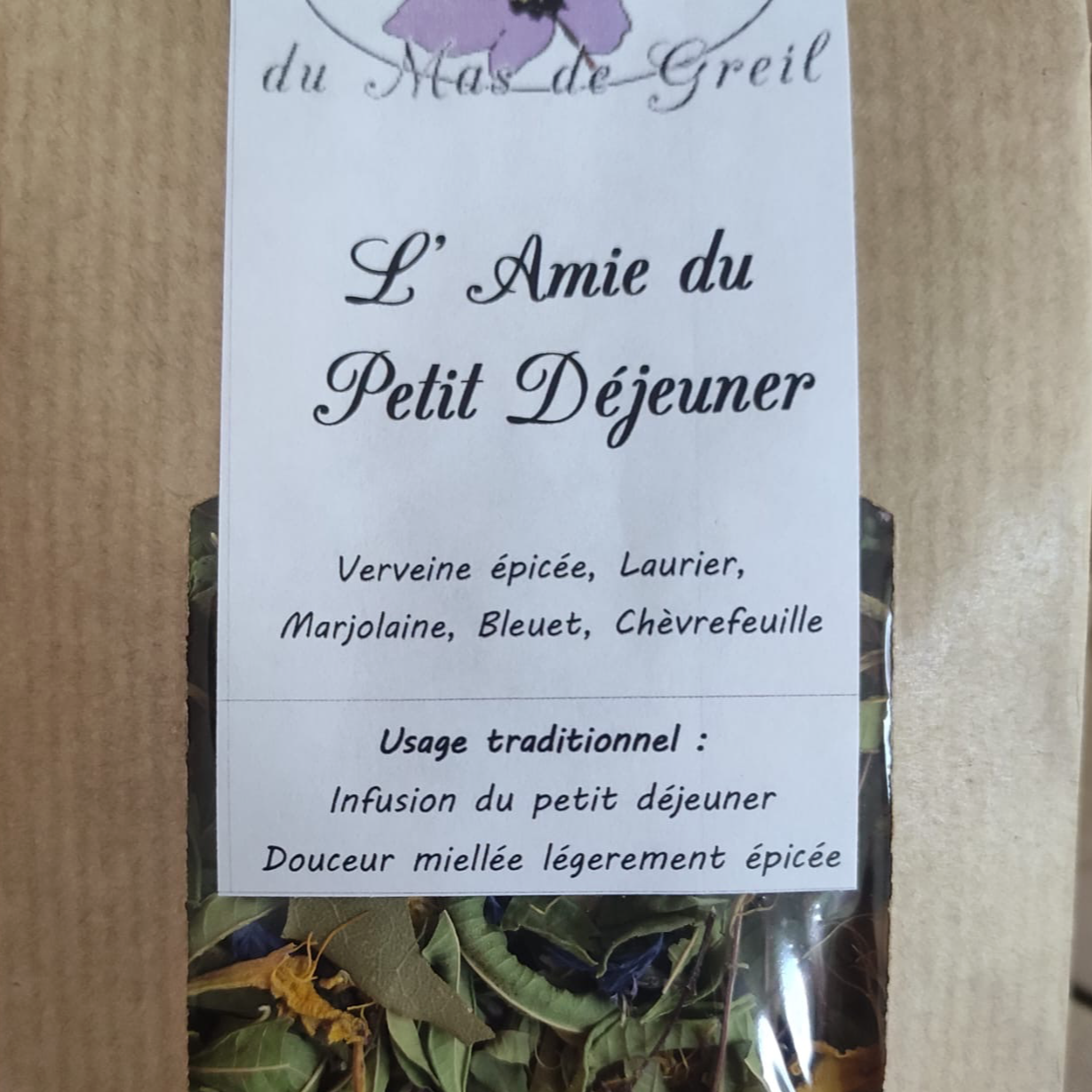 Infusions sachet kraft 15 gr - l’amie du petit déjeuner