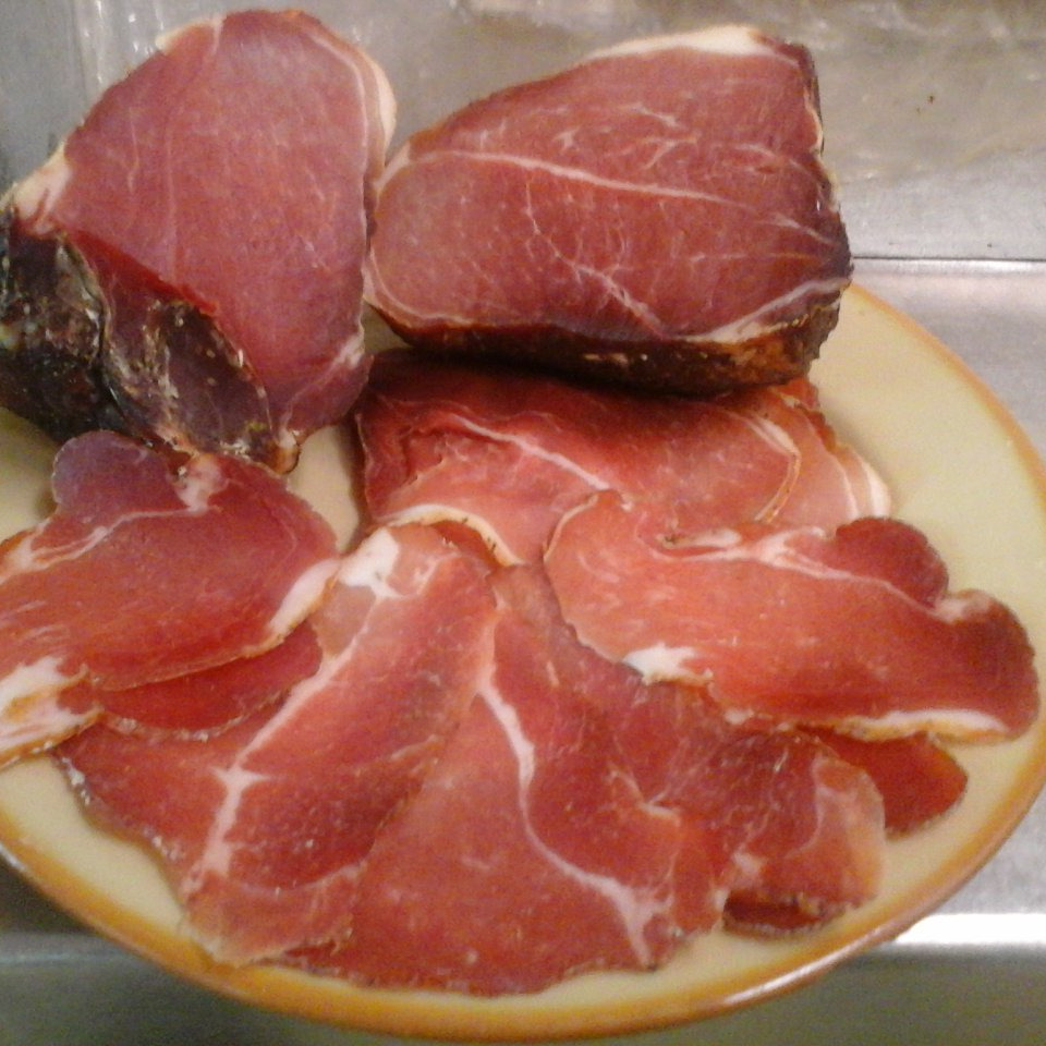 Noix de jambon (salé/ séché) tranché