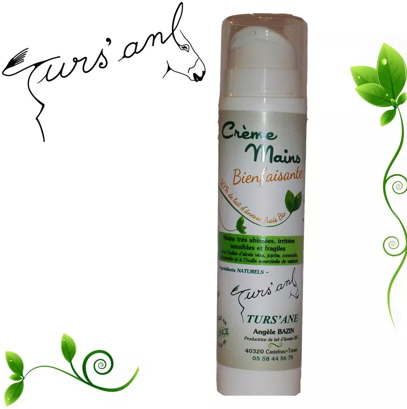 CREME MAINS BIENFAISANTE BIO AU LAIT FRAIS D'ÂNESSE - 50ml
