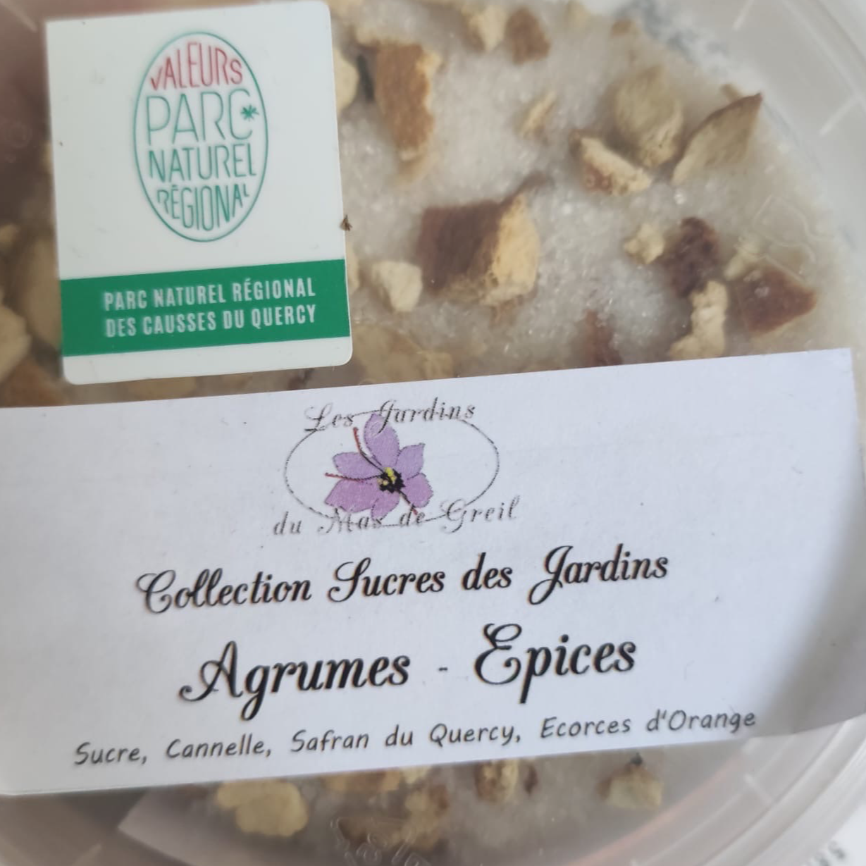 Sucre des jardins agrumes et épices 120g
