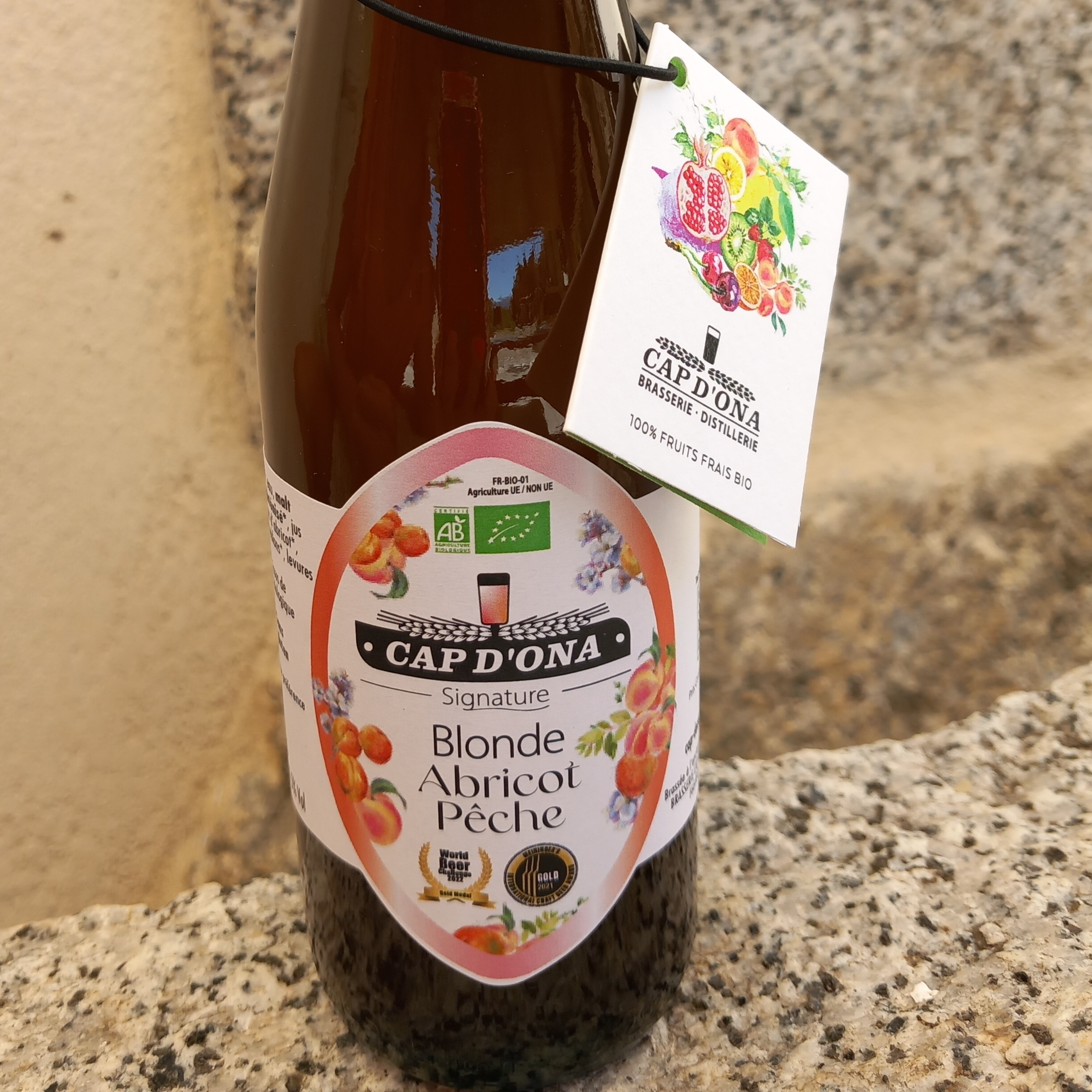 Bière blonde PÊCHE ABRICOT