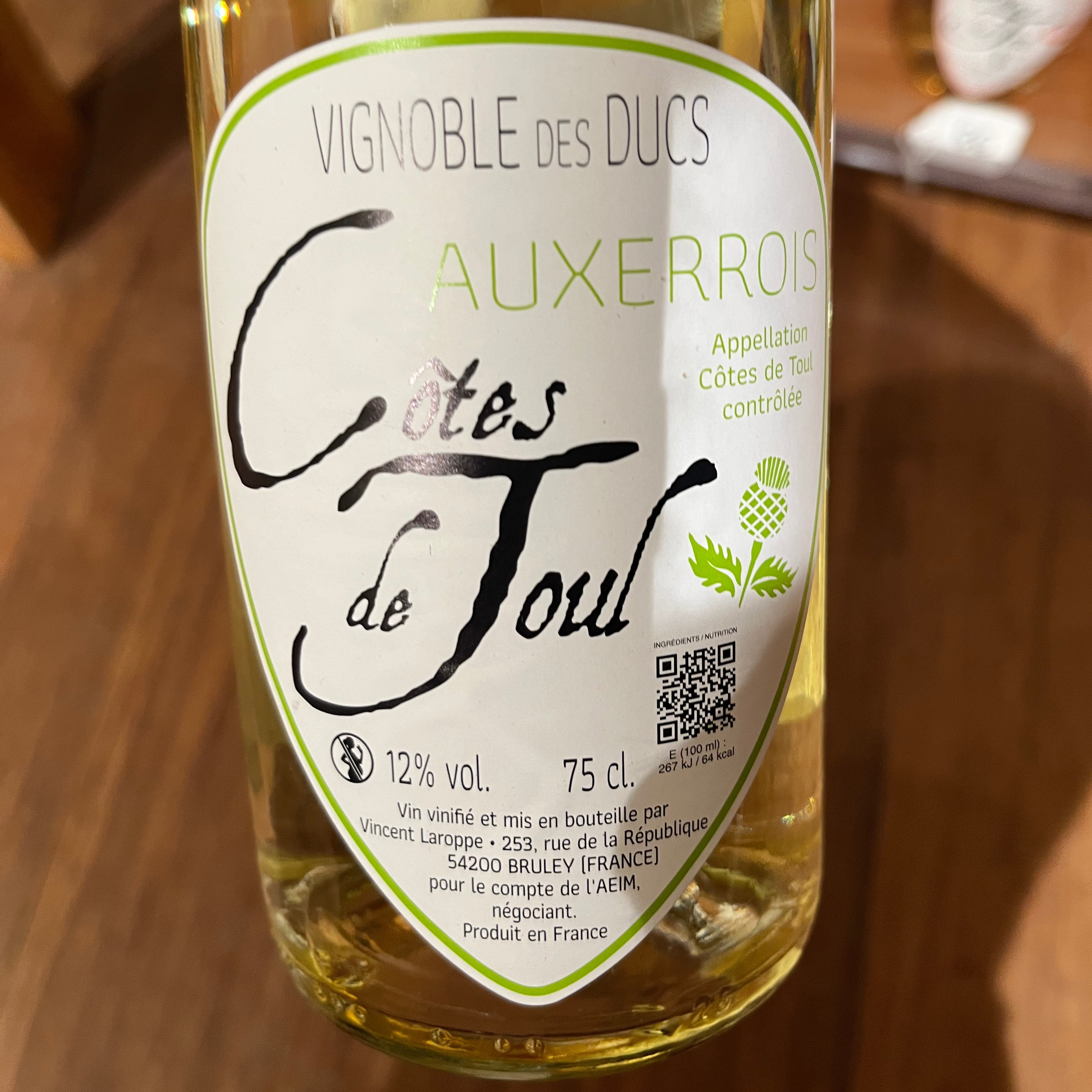 VIN BLANC VIGNOBLE DES DUCS