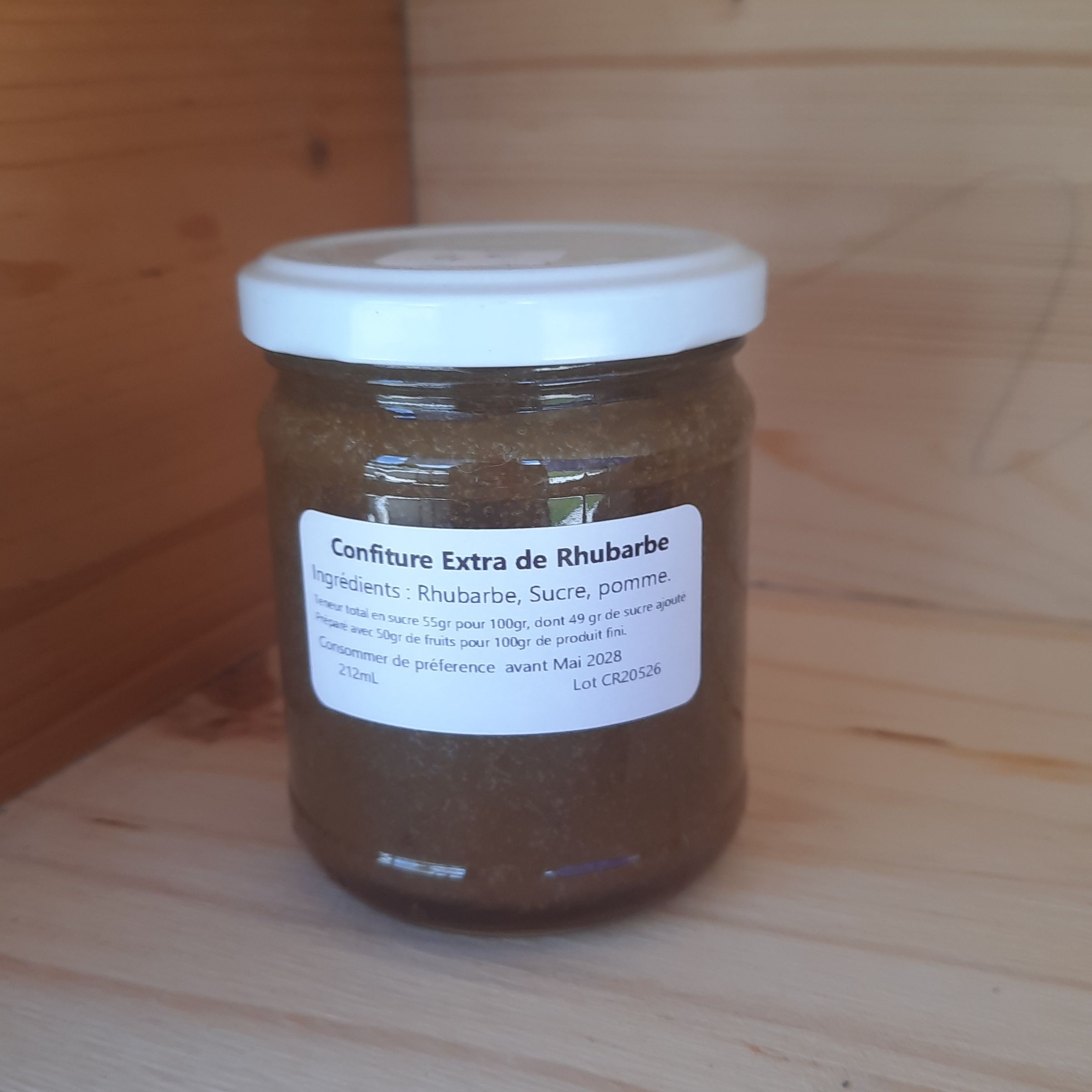 Confiture de Rhubarbe - 212ml