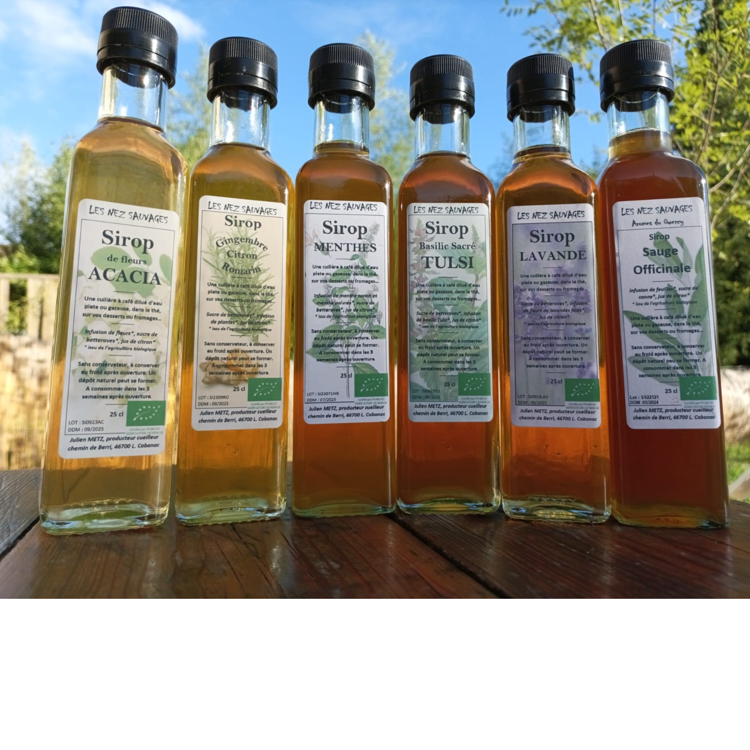 Sirops géranium Rosat et verveine - 250ml