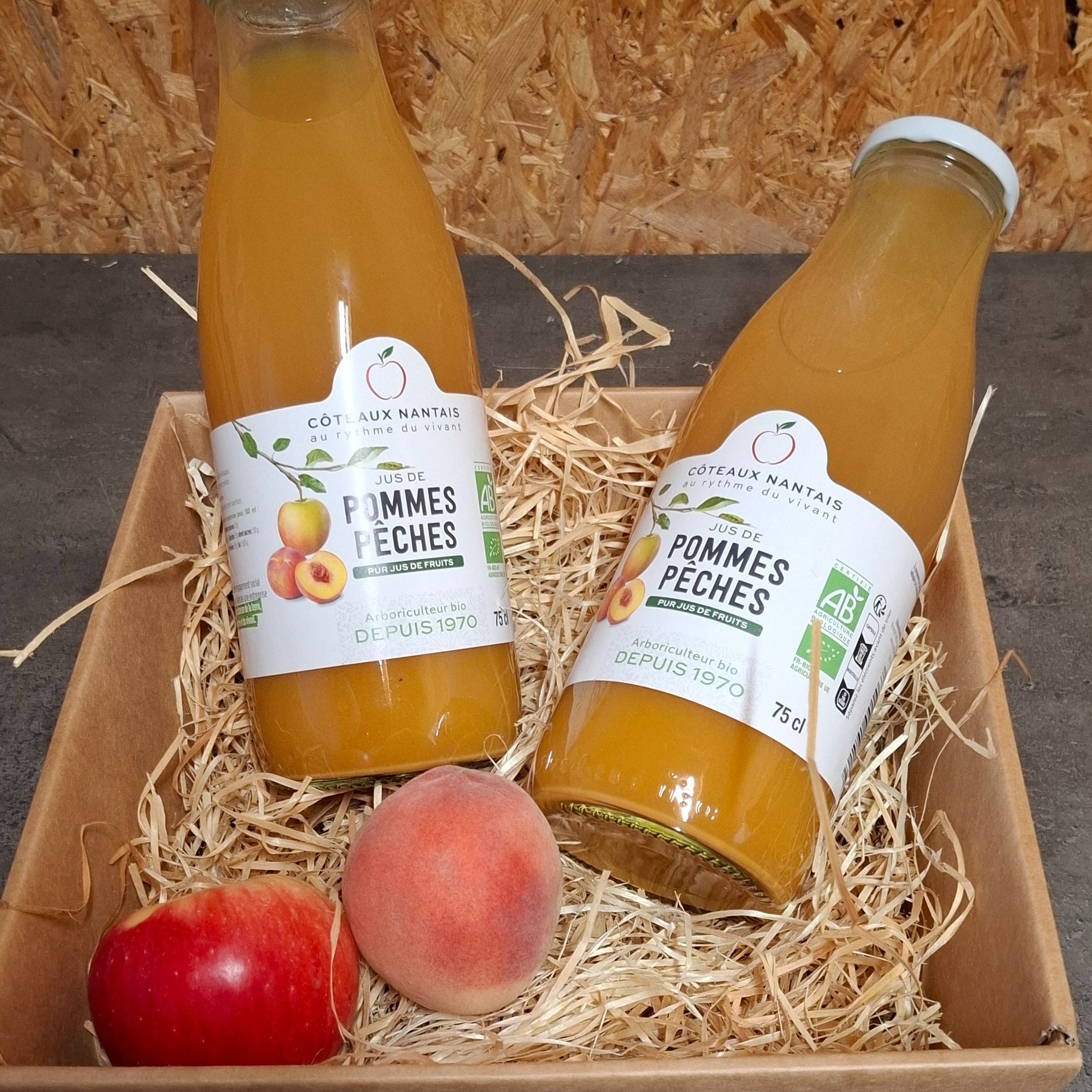 Jus pommes pêches - 75cl