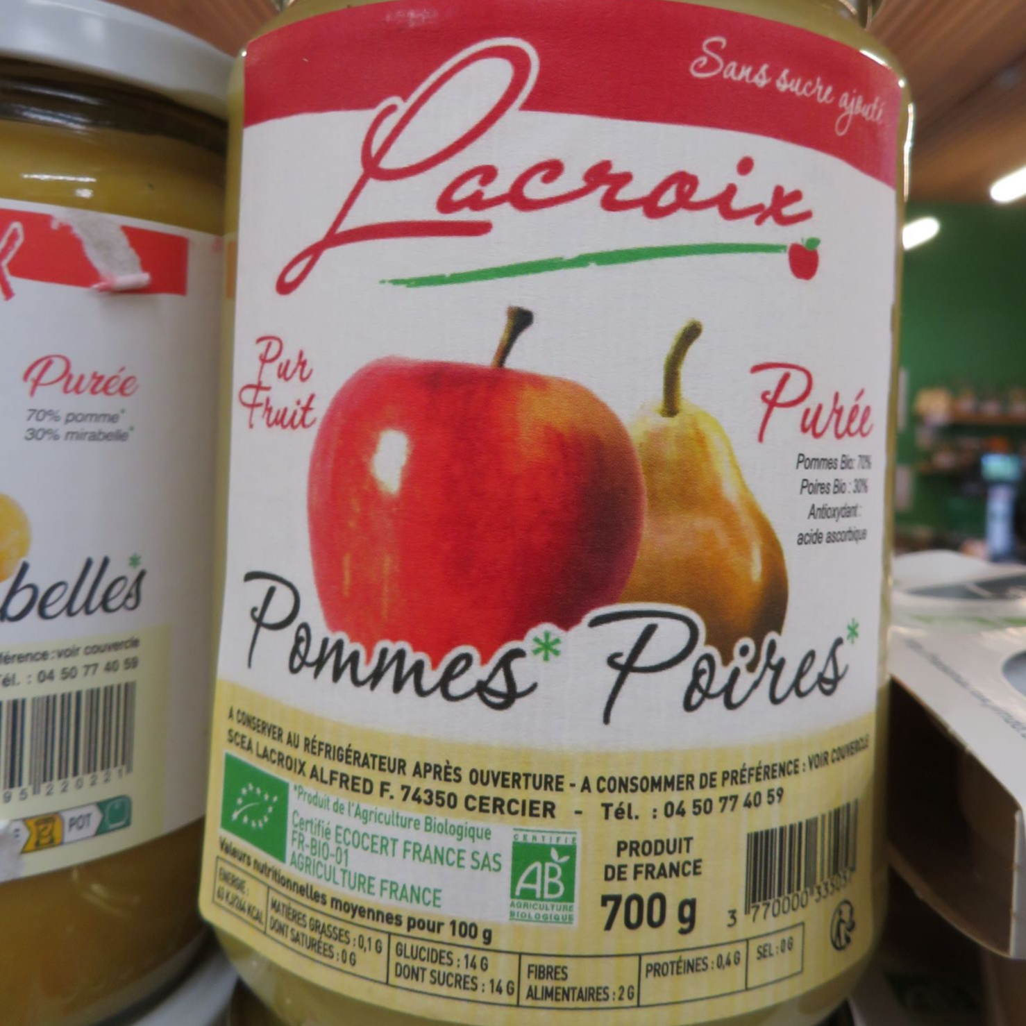 Compote pomme-poire Bio