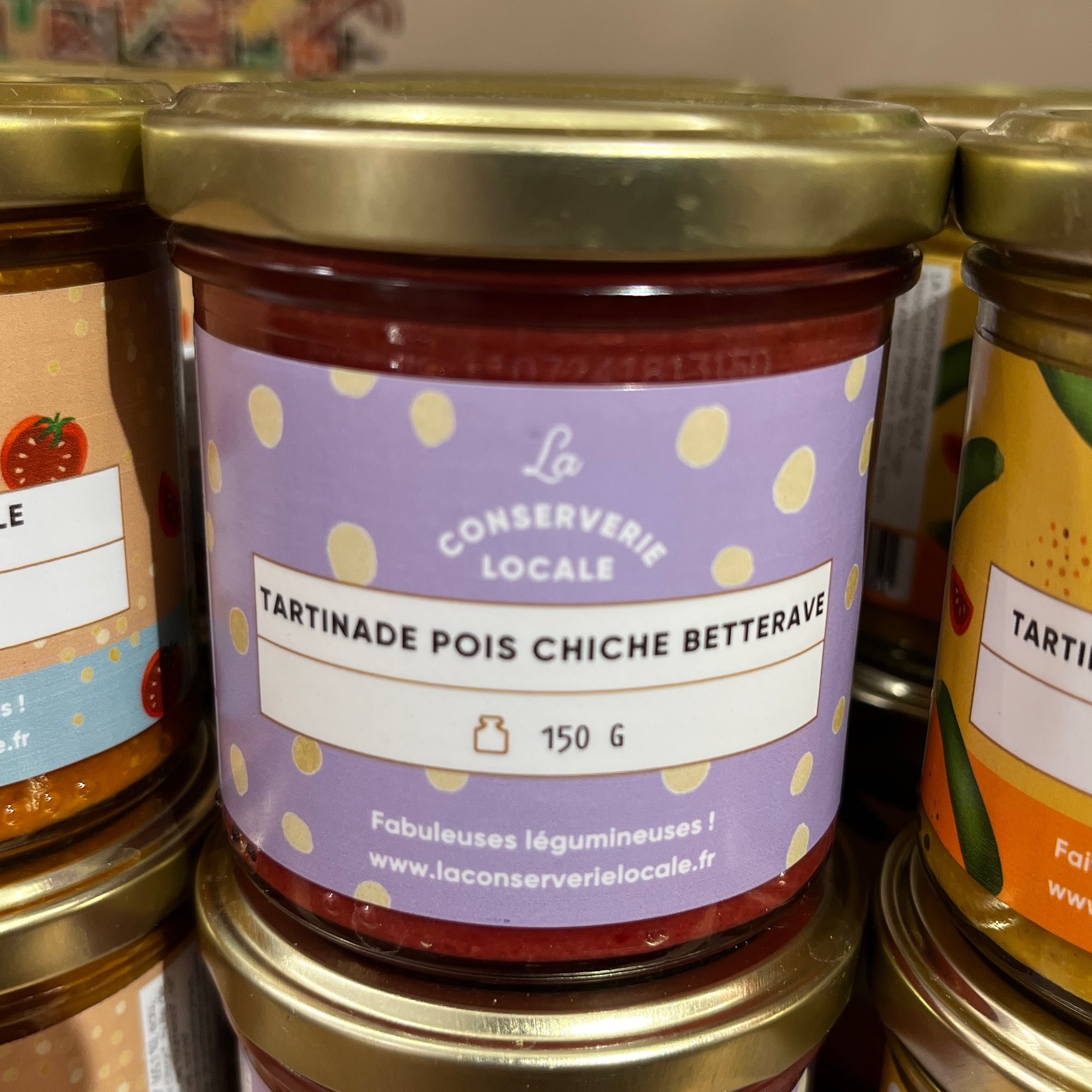 TARTINADE POIS CHICHE BETTERAVE
