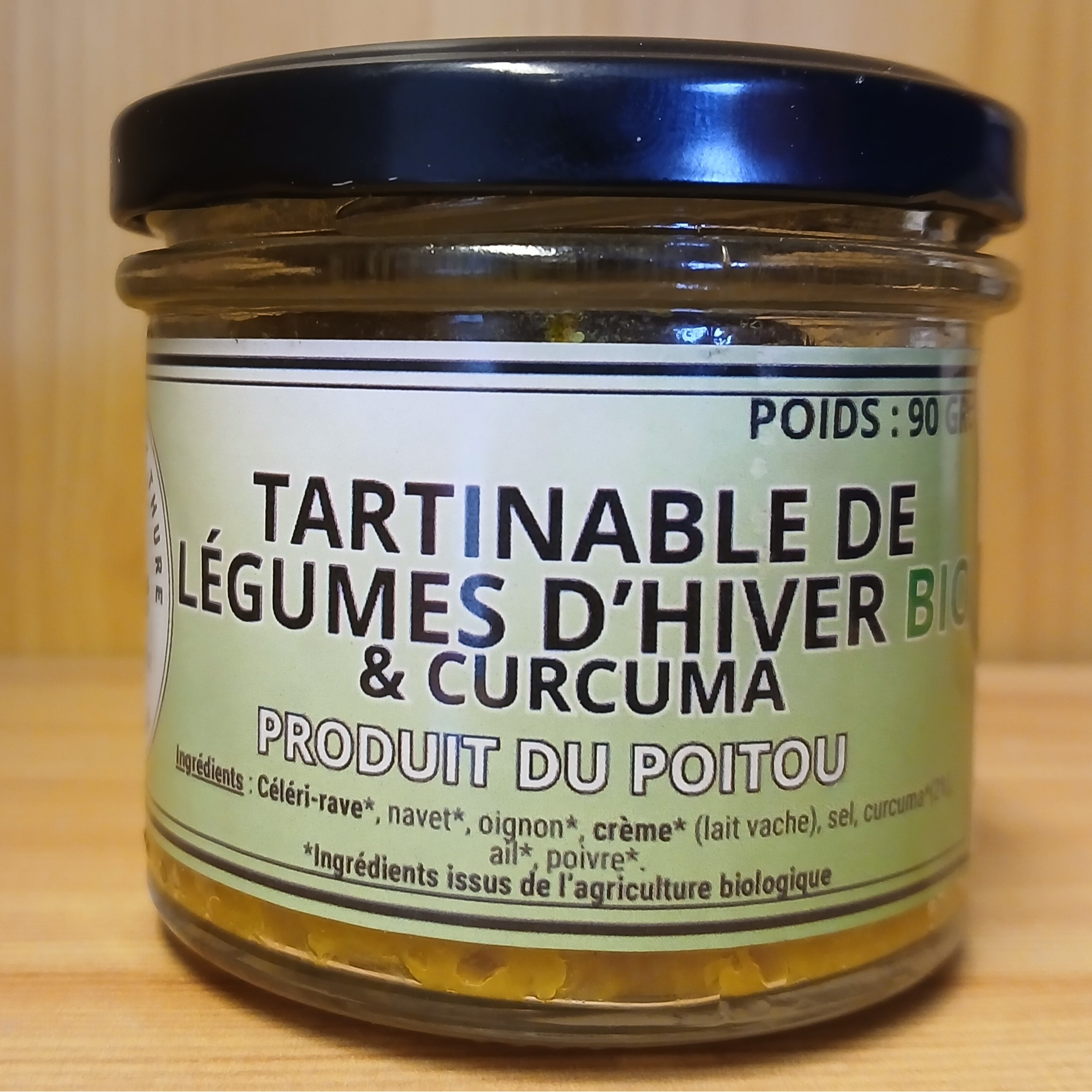 Tartinable de légumes d'hiver & curcuma BIO - 90g