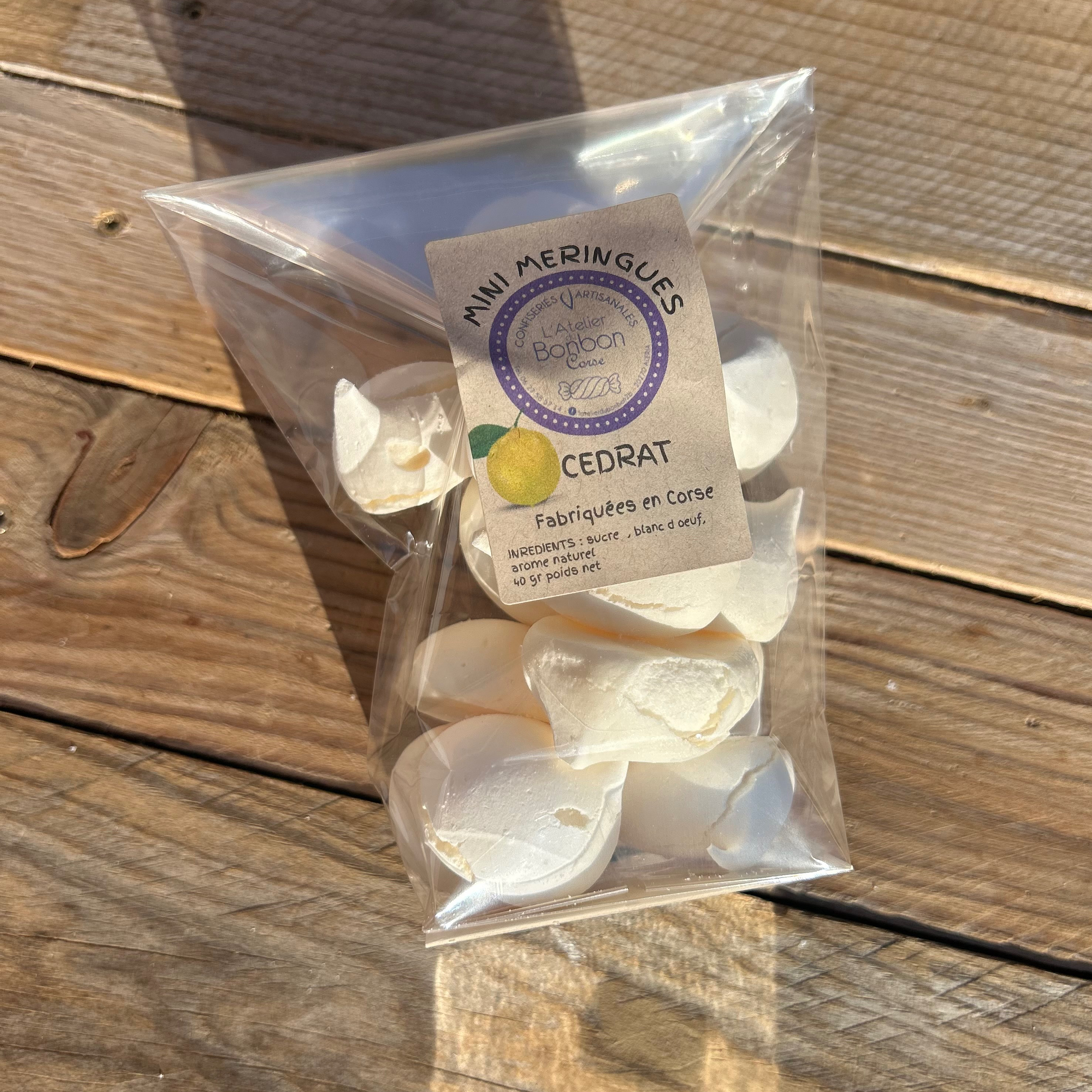Mini meringues - CEDRAT - 40g