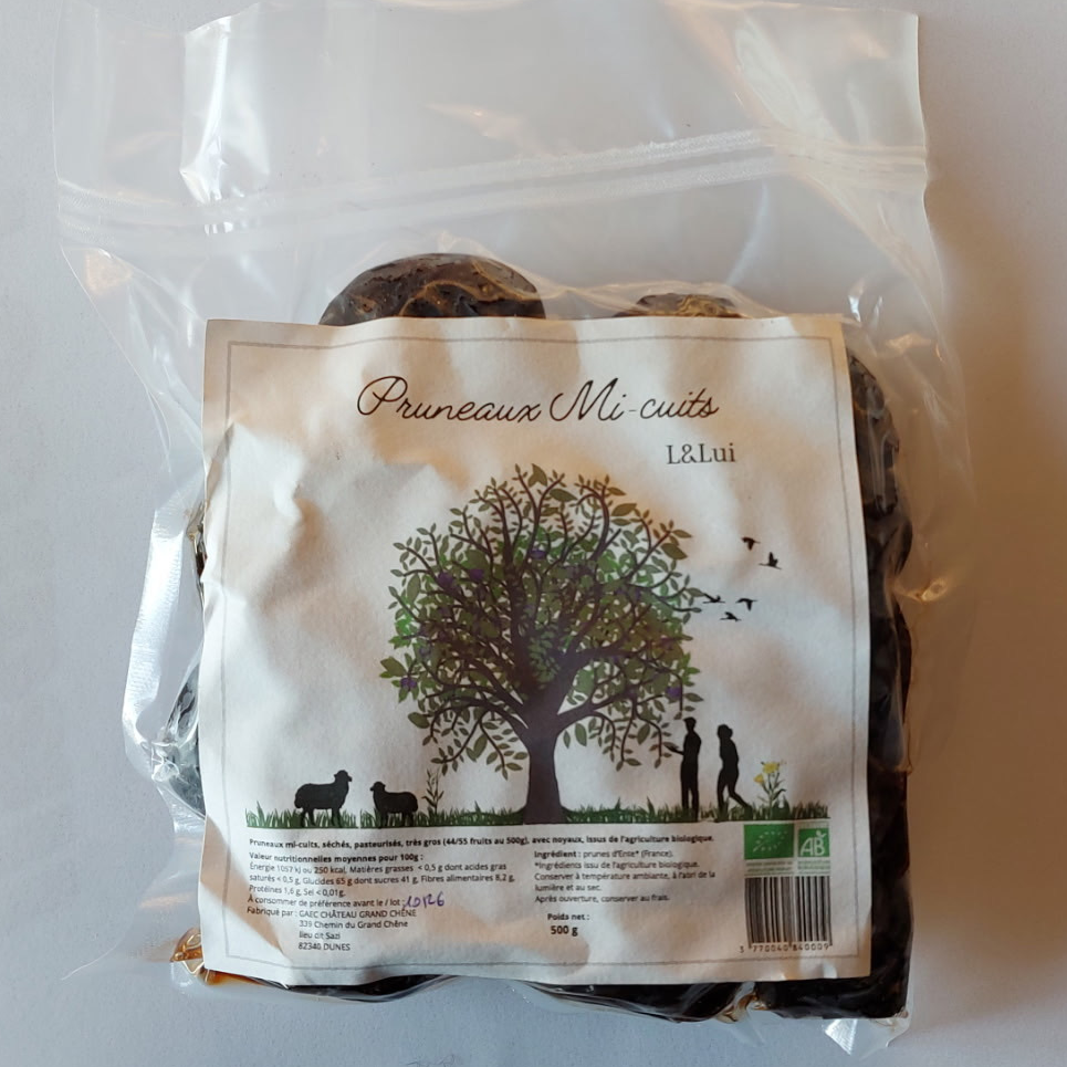 Pruneaux mi-cuits - 500g