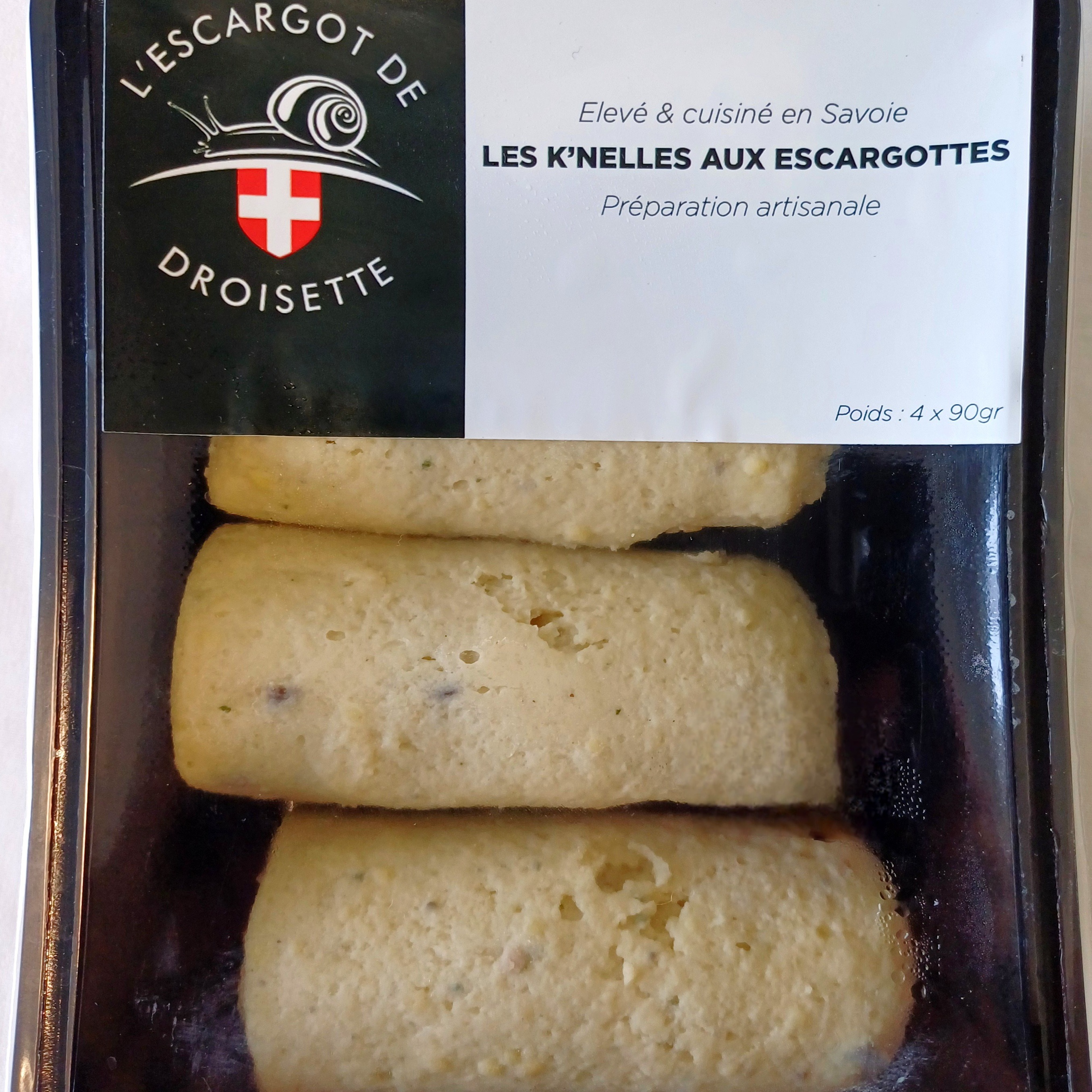 4 K'NELLES AUX ESCARGOTTES - FRAIS - 380g